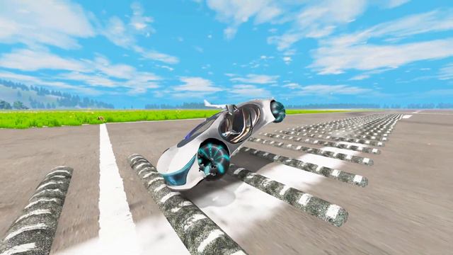 Mercedes Vision AVTR vs 100 Speed Bumps – BeamNG.Drive смотреть онлайн
