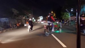 Yogyakarta at night heading to batik Tirto Noto