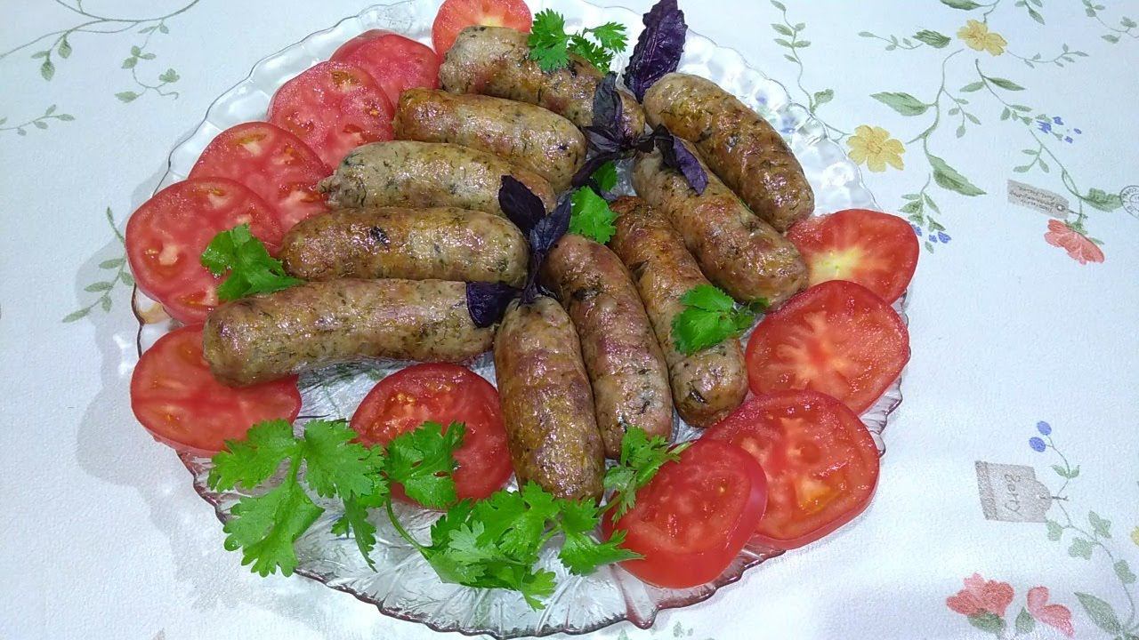 Колбаски-купаты в электро шашлычнице.