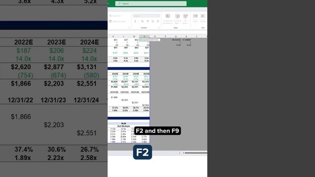 How to Check Excel Spreadsheets with F2 #excelhelp #exceltutorial #exceltips #powerpoint