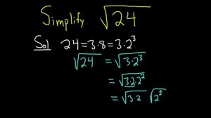 Simplify sqrt(24)