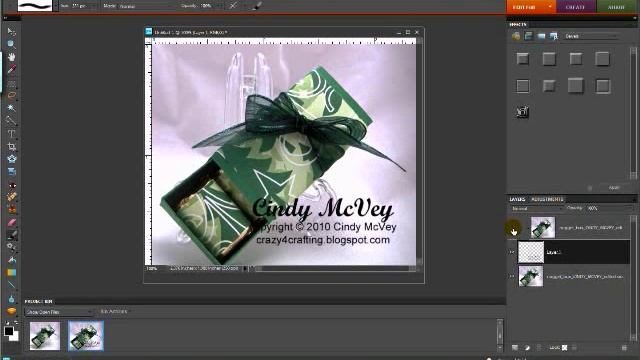 Creating an Embossed Watermark in Photoshop Elements 8 - Part 2 смотреть онлайн