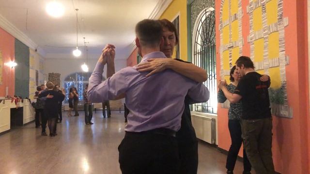 Урок милонги, средняя группа. Академия АТ. СПб. смотреть онлайн