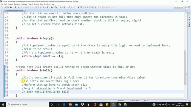 Practical Demo of Stack Implementation In Java |Simple Data Structure Introduction With Presentatio смотреть онлайн
