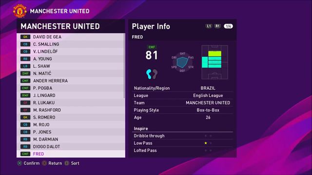 eFootball PES 2020 Manchester United Faces, Stats & Overalls | PS4 смотреть онлайн