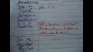 Замечания от учителей в школьных дневниках