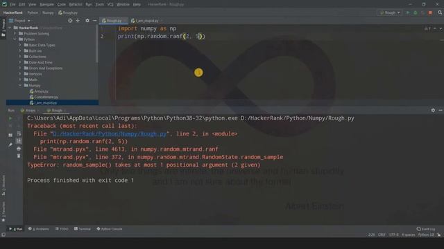 RAND(), RANDN(), RANF() AND RANDINT() FUNCITONS IN RANDOM MODULE | PYTHON NUMPY TUTORIALS