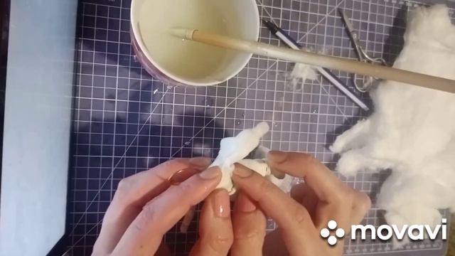 Ватная игрушка Солоха . Простой способ из ваты и клейстера. Каждый сможет.????