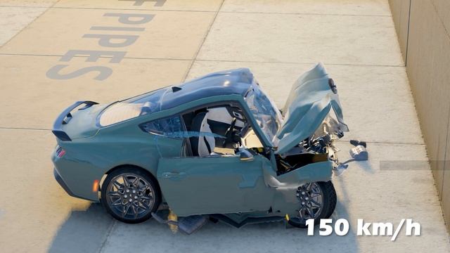 Ford Mustang GT 2024 ?230 KM/H ?| CRASH TEST