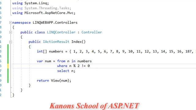 Lecture- 7 LINQ 1 Query from a integer array and query from a string array смотреть онлайн