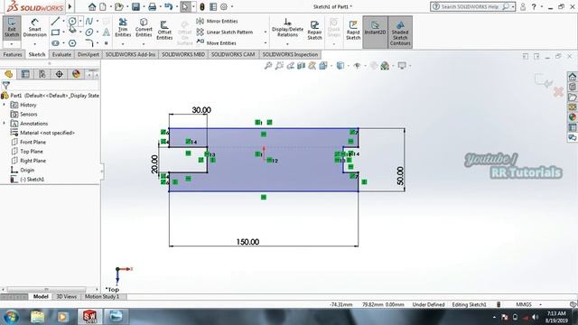 SOLID WORKS Tutorials  Easy practice exercise  Beginners to learn easy  CAD Tutorials