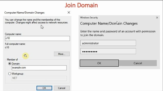28 How to Join Computer to a Domain Explained | Active Directory | Windows Server 2016 Tutorial