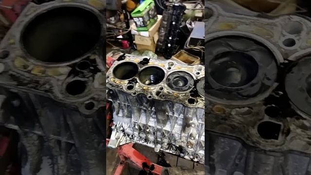 дефектовка контрактного двигателя БМВ м57, когда нибудь мне повезет. смотреть онлайн