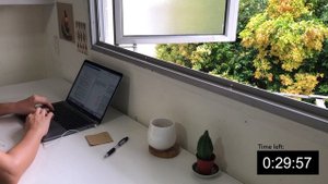 study with me (1 hour) | real time, no music