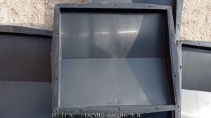 форма парапет для забора 35х39 двухскатный гладкий