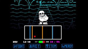 Underswap Disttrust Waterfall Encounter Sans Fight - Undertale Fangame (ehE_)