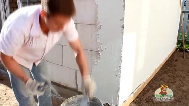Нанесение декоративной штукатурки короед своими руками