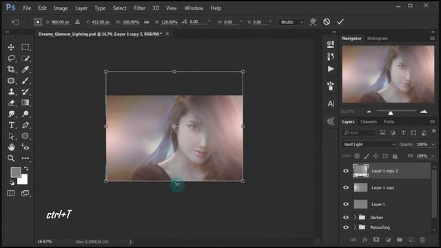 Dreamy Retouching [Glamour Lighting] Photoshop Effects смотреть онлайн