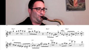 Out of Nowhere jazz etude tenor saxophone by Andre Acevedo