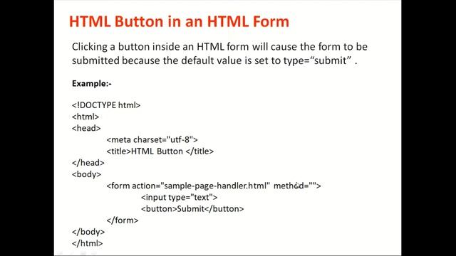 HTML Buttons with Example in Hindi | HTML Calling a JavaScript function | HTML Button in A HTML For