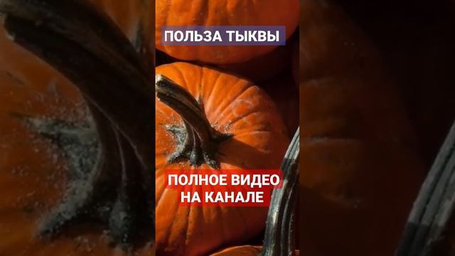 ПОЛЬЗА ТЫКВЫ | ТЫКВА