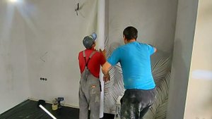 Как клеить ФРЕСКУ на СТЕНУ