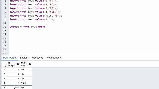 What is NULL value in SQL and how to filter it in #sqlquery