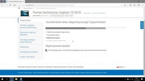 Dell Inspiron 15 3576 test diagnostyczny narzędziem Dell-diagnostyka