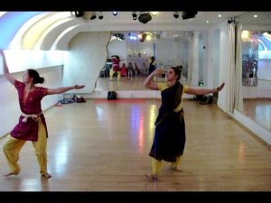 Ananda Thandava's dance repetition in the class. From archives studio for 2012