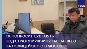 СК попросит суд взять под стражу мужчину, напавшего на полицейского в Москве #shorts