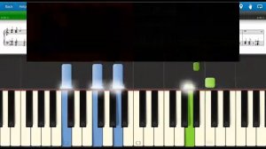 Yesterday  - The Beatles -- piano lesson with Synthesia