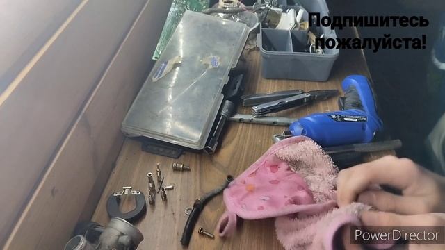 Очистка карбюратора мопед Альфа|Серии PZ 22. смотреть онлайн