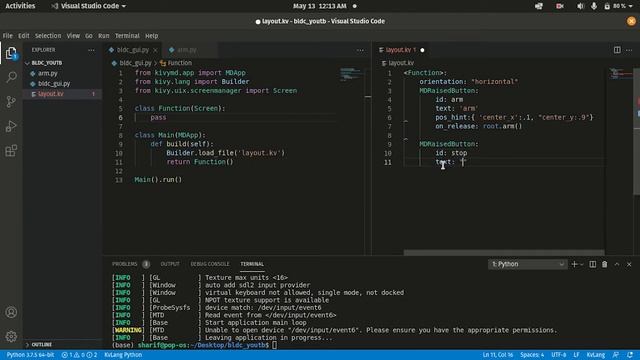 Arm and rotate your Brush less DC motor using python and Arduino graphically.