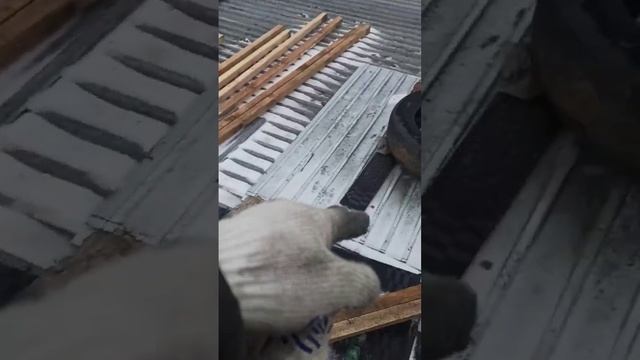 Монтаж стропильной части и профлиста на односкатную крышу.#профлист #ремонткровли #крышагаража смотреть онлайн