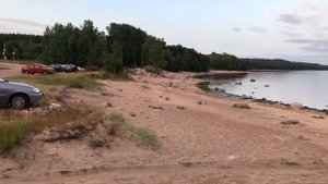 Место для отдыха с палаткой. Финский залив, поворот на Зеркальное