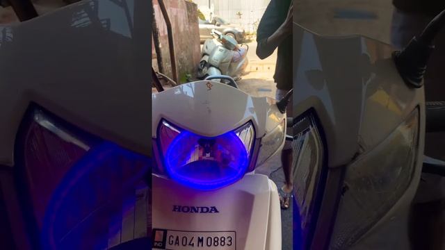 Activa 3g modified headlight with DRL