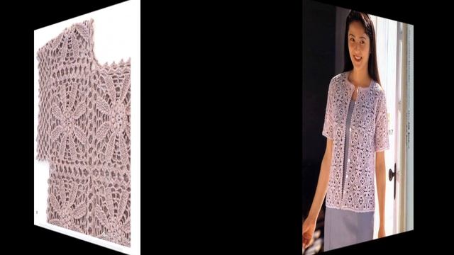 как связать кофту из мотивов крючком? вязание+схемы. #crochet смотреть онлайн