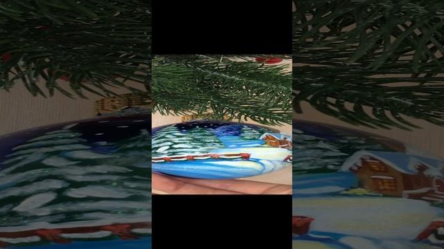 Арт. С56 Шар с ручной росписью 80 мм