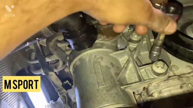 Electric water pump replacement mercedes c class 205 model with engine M274