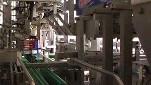 Автоматическая укладка мороженого в коробки