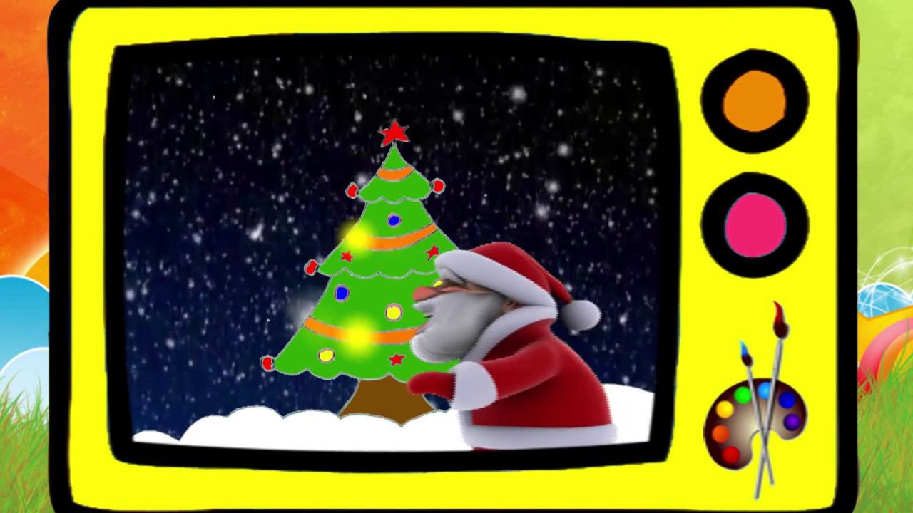 Как нарисовать новогоднюю ёлку / How to draw Christmas tree. Оживающие рисунки