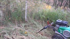 Caiman vario s60 и роторная косилка Заря. Рубим бурелом!