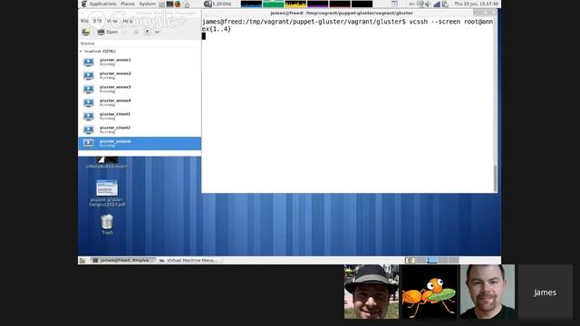Gluster Spotlight on James Shubin: Puppet-Gluster, Vagrant and GlusterFS Automation смотреть онлайн