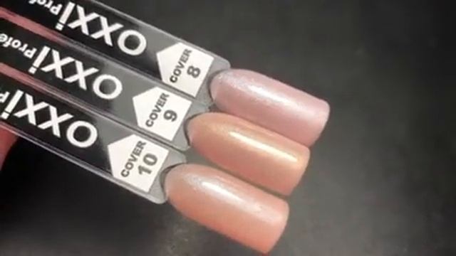 Каучуковые камуфлирующие базы Oxxi professional с мелким шиммером смотреть онлайн