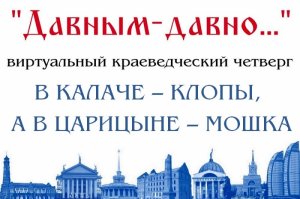 «В Калаче – клопы, а в Царицыне – мошка»: Виртуальный проект «Краеведческий четверг»