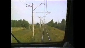 !!! Ретро !!! ...из кабины ЧС7-098 с поездом №91 Лена - Москва...
