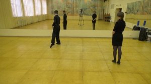 Венский Вальс Первый элемент квадрат на правой перемене