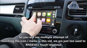 Volkswagen Touareg - Apple CarPlay Installed on OEM RCD550 headunit