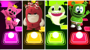 Pinkfong ? Oddbods Fuse ? Baby Shark ? Gummy Bear. ? Кто победит? Tiles Hop EDM Rush CoffinDance