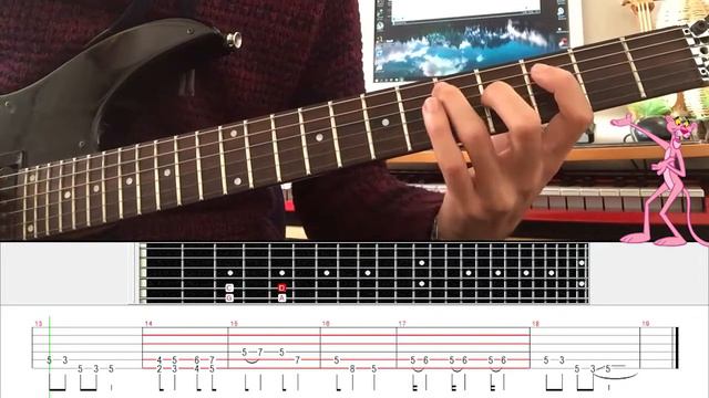 The Pink Panther Theme Guitar Lesson Tab смотреть онлайн